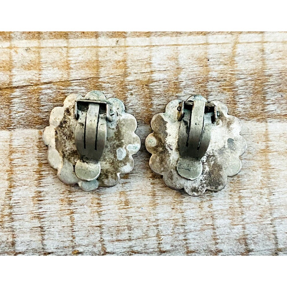 Antique 5 pcs 850 Silver Cannetille Filigree Brooch Cufflinks Earrings Arrow - Picture 5 of 8